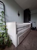 IKEA HEMNES wit slaapbank 160x200 + 2 matrassen + topmatras, Huis en Inrichting, Ophalen, Wit, Tweepersoons, Zo goed als nieuw