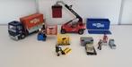 Playmobil containerset met heftruck en wagen, Kinderen en Baby's, Ophalen of Verzenden, Zo goed als nieuw, Complete set