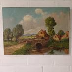 H. Brent (XX-eeuw) - Olieverf op doek, Antiek en Kunst, Kunst | Schilderijen | Klassiek, Ophalen of Verzenden