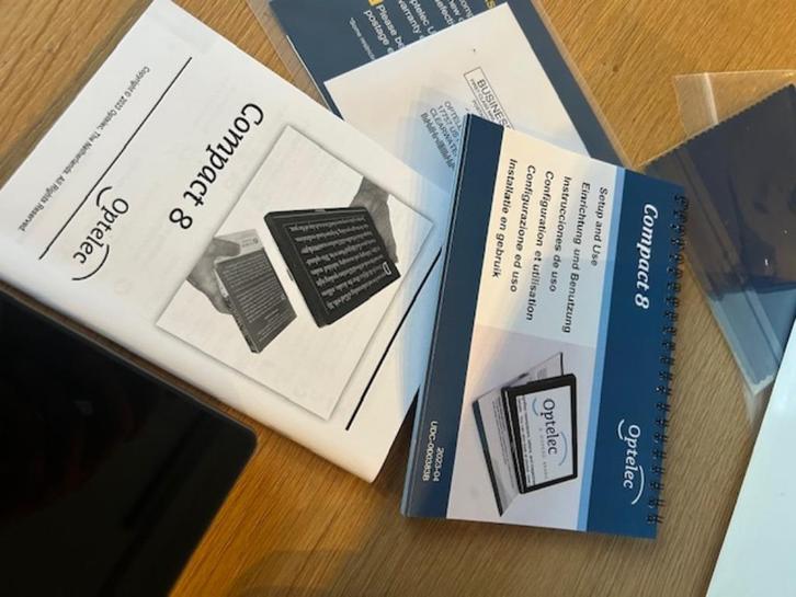 Optelec Compact 8 HD draagbare 8-inch loep, Hobby en Vrije tijd, Vergrootglazen, Loepen en Loeplampen, Nieuw, Ophalen of Verzenden