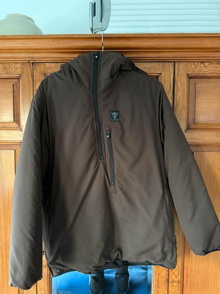 Nieuwstaat South2 West8 Insulator Parka Brown Jacket Jack M, Kleding | Heren, Jassen | Winter, Zo goed als nieuw, Maat 48/50 (M)