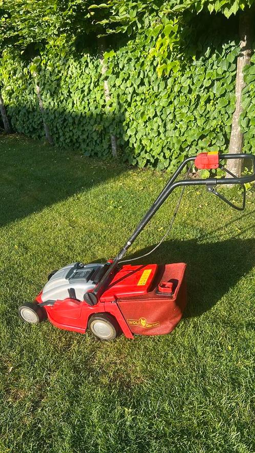 Wolf Garten accu grasmaaier, Tuin en Terras, Grasmaaiers, Gebruikt, Ophalen
