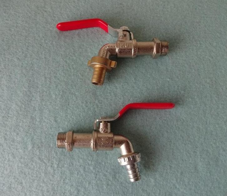 Kogelkraan, tapkraan, regenton kraan, sierkraan, Doe-het-zelf en Bouw, Sanitair, Nieuw, Kraan, Chroom, Ophalen of Verzenden