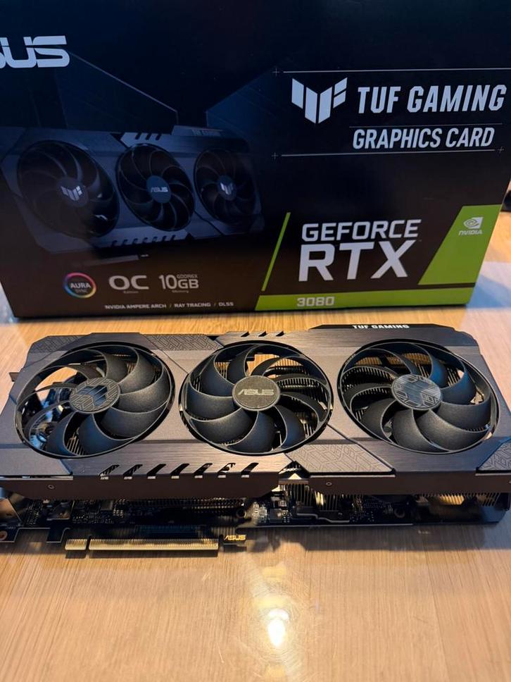 ASUS TUF Gaming RTX 3080 10Gb GDDR6X, Computers en Software, Videokaarten, Nvidia, PCI, Ophalen