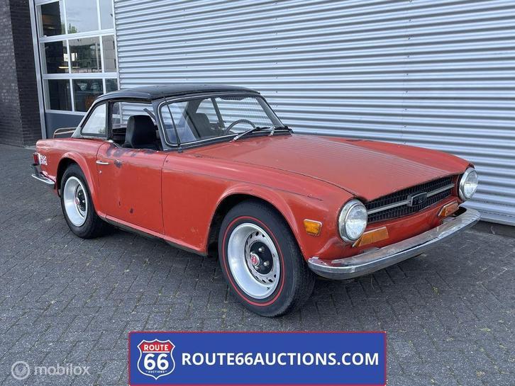 Triumph TR6 | 1971 | Route 66 Auctions, Auto's, Oldtimers, Bedrijf, Te koop, Triumph, Benzine, Overige carrosserie, Handgeschakeld
