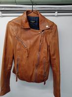 Mooi bruin leder jasje, Kleding | Dames, Jassen | Zomer, Ophalen, Zo goed als nieuw, Maat 38/40 (M), Bruin