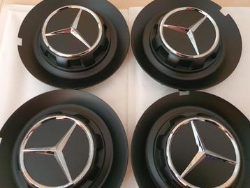 Mercedes Amg naafdoppen/wieldeksels Ø 146 mm mat zwart beschikbaar voor biedingen