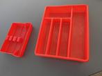 Vintage VEEL 2 rode plastic bestekrijen "GILAC", Antiek en Kunst, Ophalen of Verzenden
