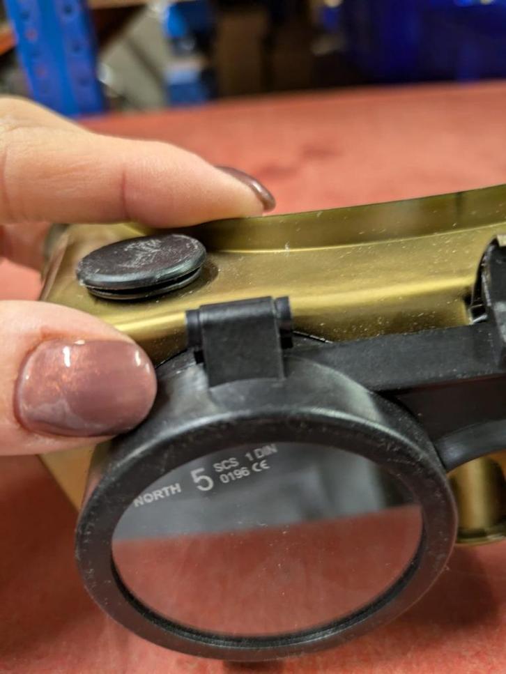 Opklapbare lasbril Amigo, Doe-het-zelf en Bouw, Veiligheidsbrillen, Nieuw, Ophalen of Verzenden