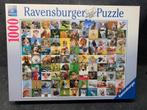 Legpuzzel 1000 stukjes dieren - compleet, Comme neuf, 500 à 1500 pièces, Puzzle, Enlèvement ou Envoi