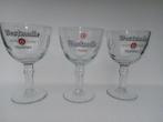 Trois verres sur pied WESTMALLE TRAPPIST, Comme neuf, Autres marques, Enlèvement ou Envoi, Verre ou Verres