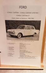 Ford consul cortina technische fiche, Comme neuf, Enlèvement ou Envoi, Ford