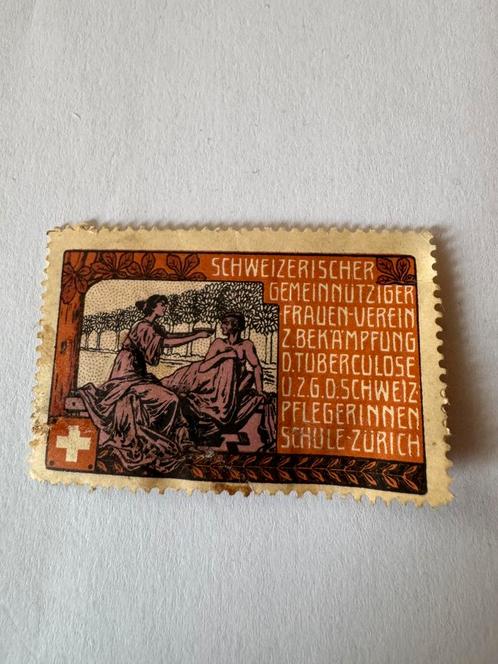 Oude Zwitserse Art Nouveau-postzegel — Zürich 1900, Postzegels en Munten, Postzegels | Europa | Zwitserland, Ophalen of Verzenden
