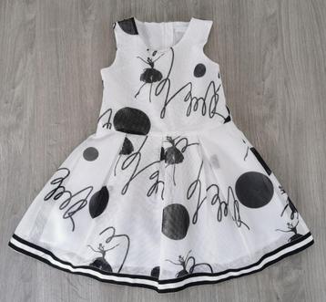 Zwart-wit jurk Fun&Fun - maat 110
