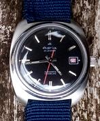 Adria, Automatic, Swiss made, serviced, Handtassen en Accessoires, Overige merken, Gebruikt, Staal, Polshorloge
