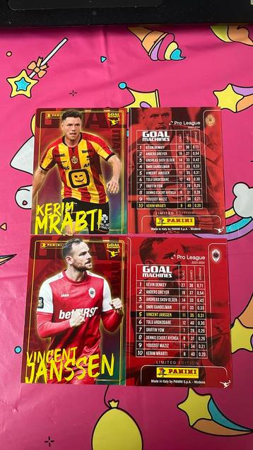 Panini pro league goal machines 4 kaarten beschikbaar voor biedingen