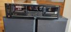 JVC TD-W444 STEREO DUBBEL CASSETTE DECK, Ophalen of Verzenden, Dubbel, JVC, Tiptoetsen