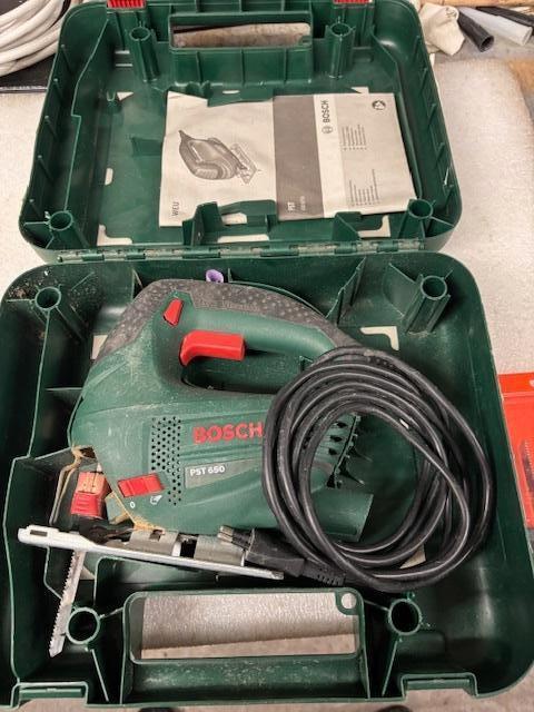 Bosch decoupeerzaag PST 650, Bricolage & Construction, Outillage | Scies mécaniques, Utilisé, Scie sauteuse, Scie sauteuse, Enlèvement ou Envoi