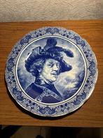 Blauw delfts bord Rembrandt, Antiek en Kunst, Ophalen
