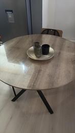 Ronde eettafel voor 4 personen – lichte houtlook, Huis en Inrichting, Tafels | Eettafels, Ophalen, Gebruikt, 50 tot 100 cm, 100 tot 150 cm