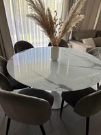 Table de salle à manger + 6 chaises, Huis en Inrichting, Complete eetkamers, Ophalen, Zo goed als nieuw, Moderne, 4 tot 6 stoelen