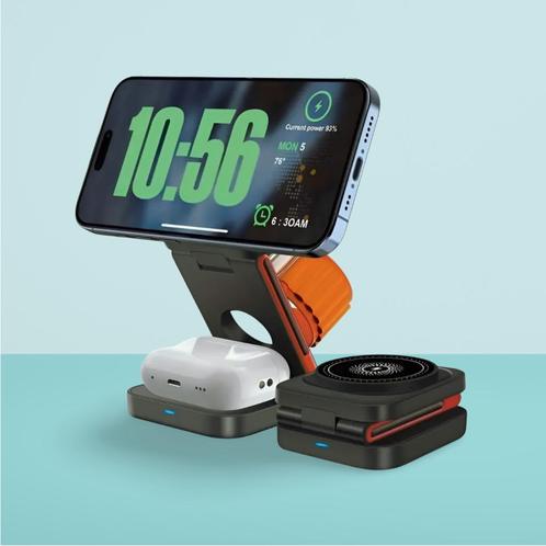 Station de Charge 3 en 1 - Rapide, Pliable & Ultra Pratique, Audio, Tv en Foto, Opladers, Nieuw, Verzenden