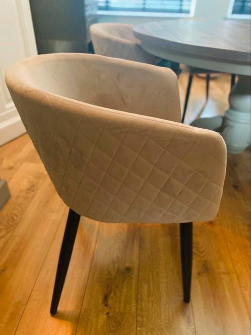 6 Velvet stoelen, Huis en Inrichting, Stoelen, Zo goed als nieuw, Ophalen