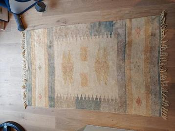 Handgemaakt kelim vloerkleed 100x160 cm - Boheemse stijl beschikbaar voor biedingen