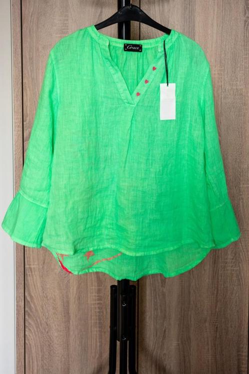 Bloes, merk Grace, NIEUW, maat S, Kleding | Dames, Blouses en Tunieken, Maat 36 (S), Groen, Verzenden