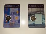 2 coincards Andorra 2015, Postzegels en Munten, Ophalen of Verzenden, 2 euro