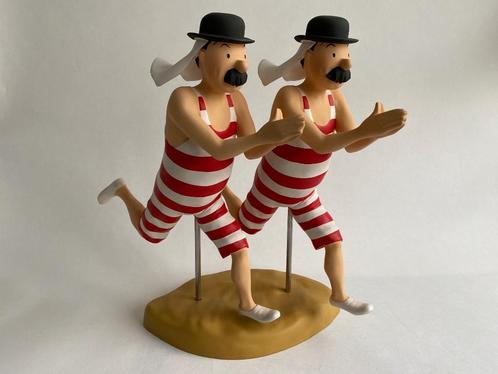Hergé – Figurines les Dupondt en maillot de bain – Version 2, Verzamelen, Overige Verzamelen, Zo goed als nieuw, Ophalen