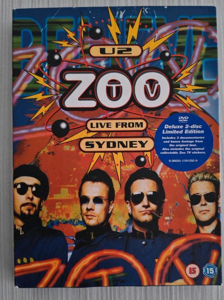 U2 - Zoo TV Live from Sydney (2 DVD box), Cd's en Dvd's, Dvd's | Muziek en Concerten, Zo goed als nieuw, Muziek en Concerten, Vanaf 12 jaar