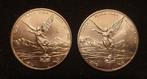 2 x 1 oz zilveren mexicaanse libertads 2008-2009, Postzegels en Munten, Verzenden, Zilver