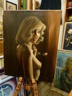 vintage naakt op canvas ``Spooky Madame`` 1977, Ophalen, Huis en Inrichting