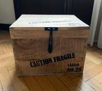 Caisse / coffre / malle de rangement en bois - style vintage, Maison & Meubles, Accessoires pour la Maison | Coffres, Moins de 50 cm
