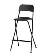 opklapbare barkruk, zwart, ikea (franklin), Ophalen, Gebruikt