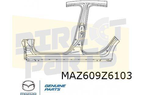 Mazda 2 (4/15-2/20-) (type DJ) B-stijl / dorpel Links Origin, Auto-onderdelen, Carrosserie, Mazda, Nieuw, Verzenden