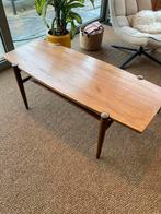 Vintage retro salontafel hout, Ophalen, Gebruikt, 50 tot 100 cm, 50 tot 100 cm