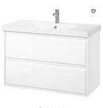 Badkamermeubel van Ikea met een witte kraan, Ophalen, Gebruikt