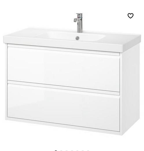 Badkamermeubel van Ikea met een witte kraan, Huis en Inrichting, Badkamer | Badkamermeubels, Gebruikt, Ophalen