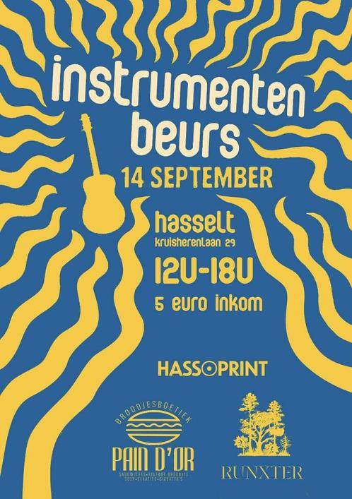 Instrumentenbeurs Hasselt – zondag 14 september 2025, Muziek en Instrumenten, Snaarinstrumenten | Gitaren | Elektrisch, Nieuw