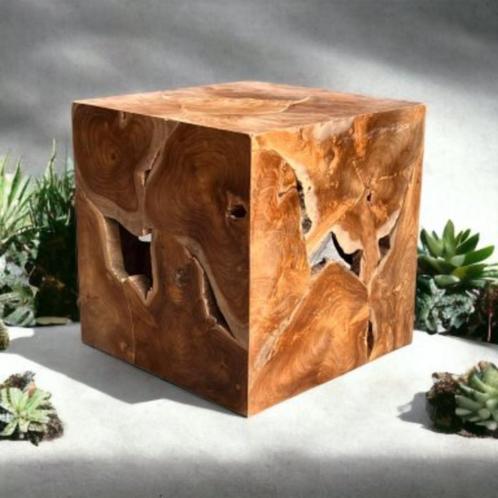 Cube en bois de 40 cm, Maison & Meubles, Accessoires pour la Maison | Cadres, Neuf, Moins de 50 cm, Moins de 50 cm, Bois, Enlèvement