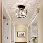 Zwarte Moderne Kristallen Plafondlamp GRATIS LEVERING, Verzenden, Nieuw, Metaal