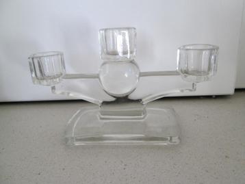 Mooie  Art Deco kandelaar jaren 1930 voor 3 kaarsen beschikbaar voor biedingen