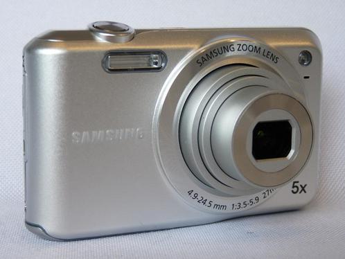 Samsung ES70 (silver),  SD, ACCU GOED, oplader, tasje, Audio, Tv en Foto, Fotocamera's Digitaal, Gebruikt, Compact, Olympus, 4 t/m 7 keer