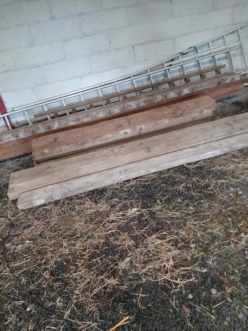 Houten balken oregon 18/7, Doe-het-zelf en Bouw, Hout en Planken, Zo goed als nieuw, Ophalen
