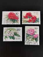China 1991 - inheemse rhododendrons, Ophalen of Verzenden, Gestempeld, Dier of Natuur