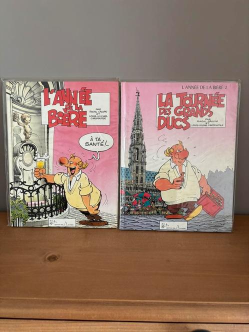L’année de la bière T1(!!!Dessin+Signé!!!)+T2 !!!E.O.!!!, Boeken, Stripverhalen, Gelezen, Ophalen