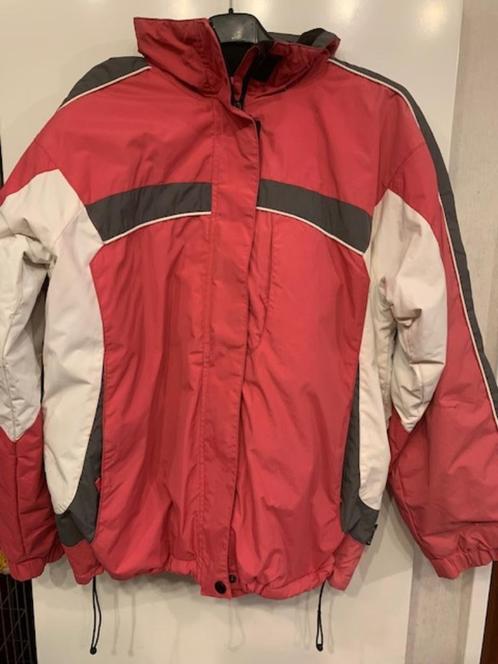 Donkerroze skijas met witte en grijze accenten maat 176, Sport en Fitness, Skiën en Langlaufen, Zo goed als nieuw, Kleding, Ophalen of Verzenden