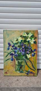 Bloemen schilderij, Antiek en Kunst, Ophalen